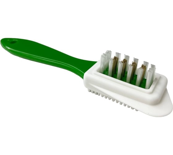 Изображение товара Щетка для обуви из замши, нубука, велюра EUROHOUSE 14х15,5 см, резина, нейлон, пластик 16325