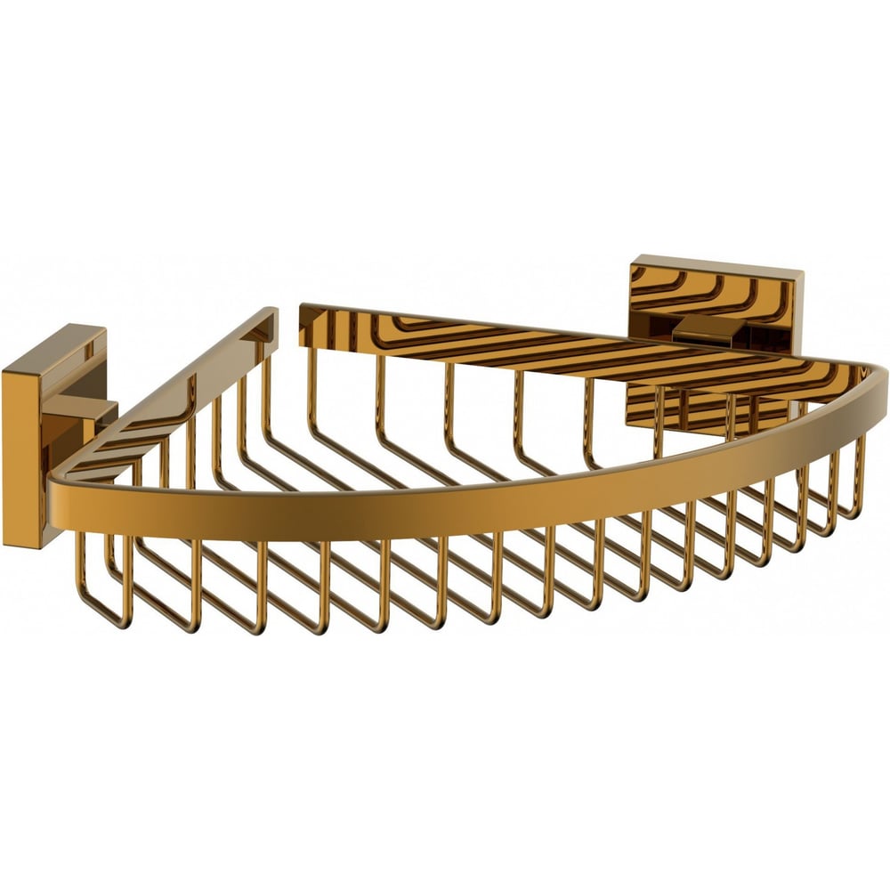 Изображение товара Полка для ванной Wonzon & Woghand угловая темное золото WW-8944-DG