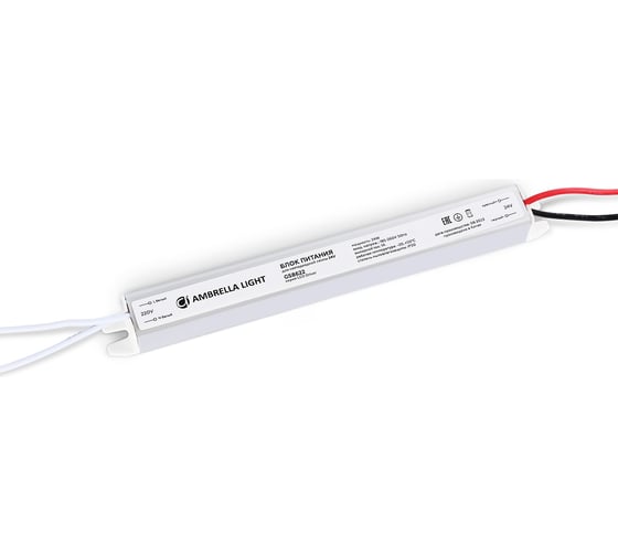 Изображение товара Блок питания ультратонкий для светодиодной ленты Ambrella Light 24V 24W 1A IP20 185-260V ILLUMINATION GS8622