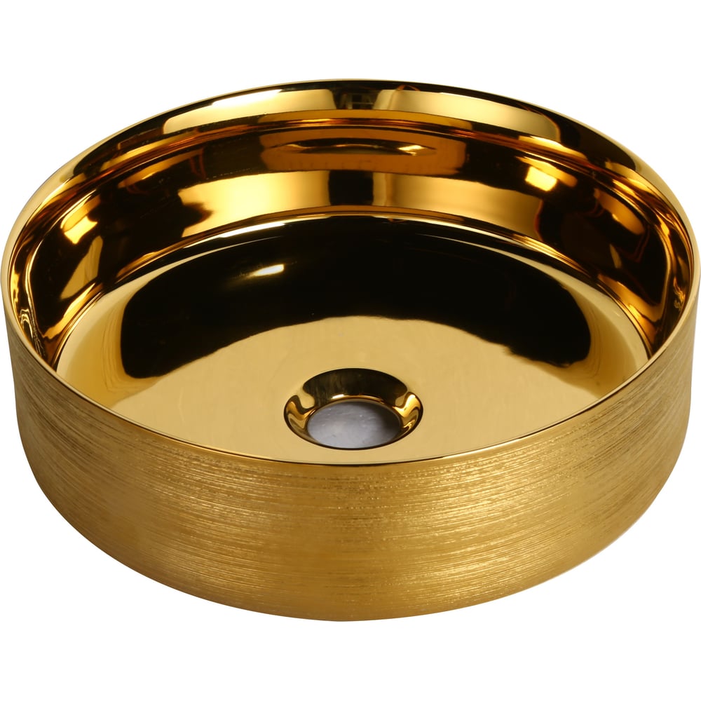 Изображение товара Накладная раковина Milleau Boutique (золото матовое/золото гланец) MU7044A-EGG/MG