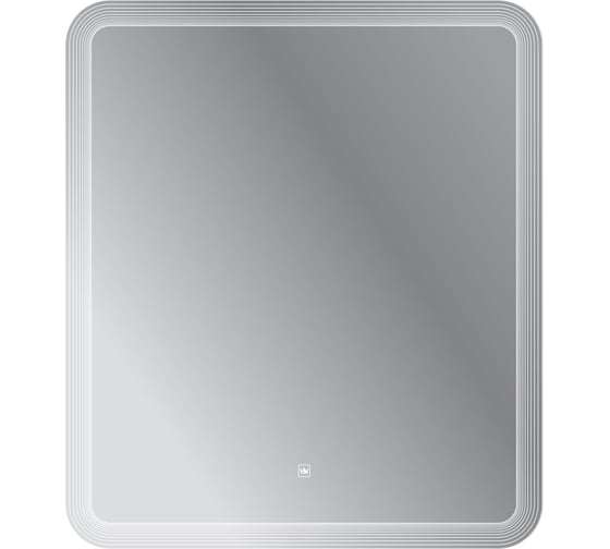 Изображение товара Зеркало с лазерной гравировкой, контурной подсветкой и сенсорным выключателем Cezares, 12V, 220-240V, 700x800x30 CZR-SPC-DUET-700-800-LED-TCH
