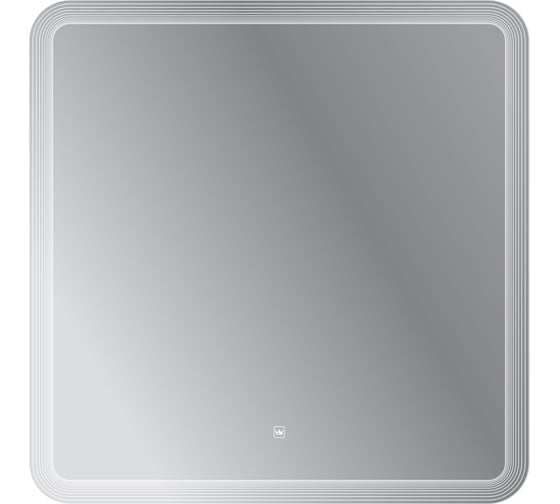 Изображение товара Зеркало с лазерной гравировкой, контурной подсветкой и сенсорным выключателем Cezares, 12V, 220-240V, 800x800x30 CZR-SPC-DUET-800-800-LED-TCH