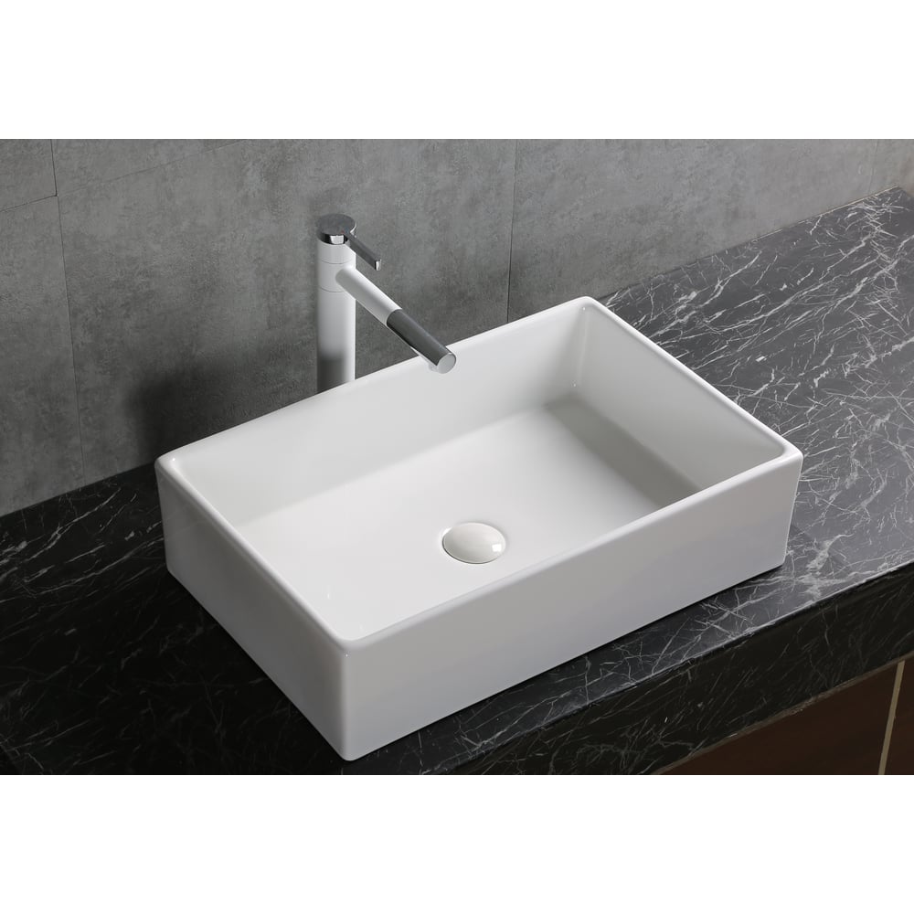 Изображение товара Накладная раковина Milleau Miel белый глянец для ванной комнаты