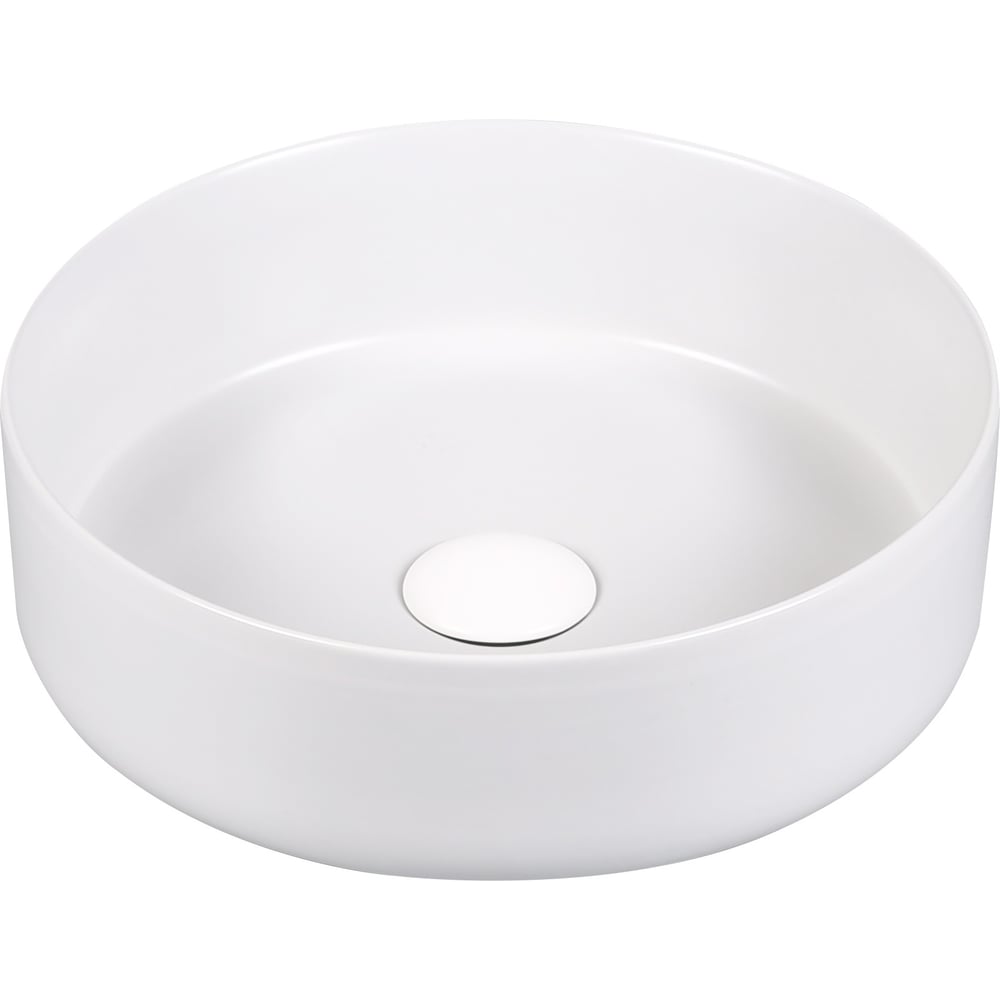 Изображение товара Накладная раковина Milleau Nuage матовая белая 360 мм круглая