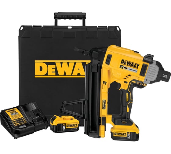 Изображение товара Аккумуляторный гвоздезабивной пистолет Dewalt DCN890N, 18 В, c 2 АКБ 5 Ач и ЗУ, в кейсе DCN890P2-QW