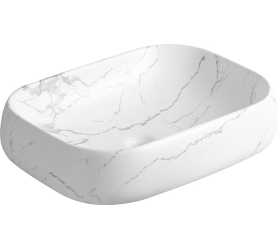 Изображение товара Накладная раковина Milleau Miel (матовый белый мрамор) MU0086-MWM