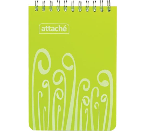 Изображение товара Блокнот 50 шт в упаковке Attache FANTASY А6 пластиковая обложка 80л салатовый 309370