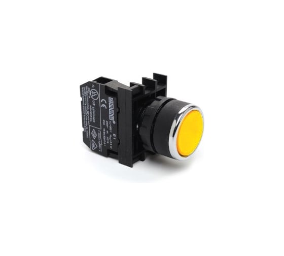 Изображение товара Кнопка с подсветкой-светодиод Emas желтая B181DS