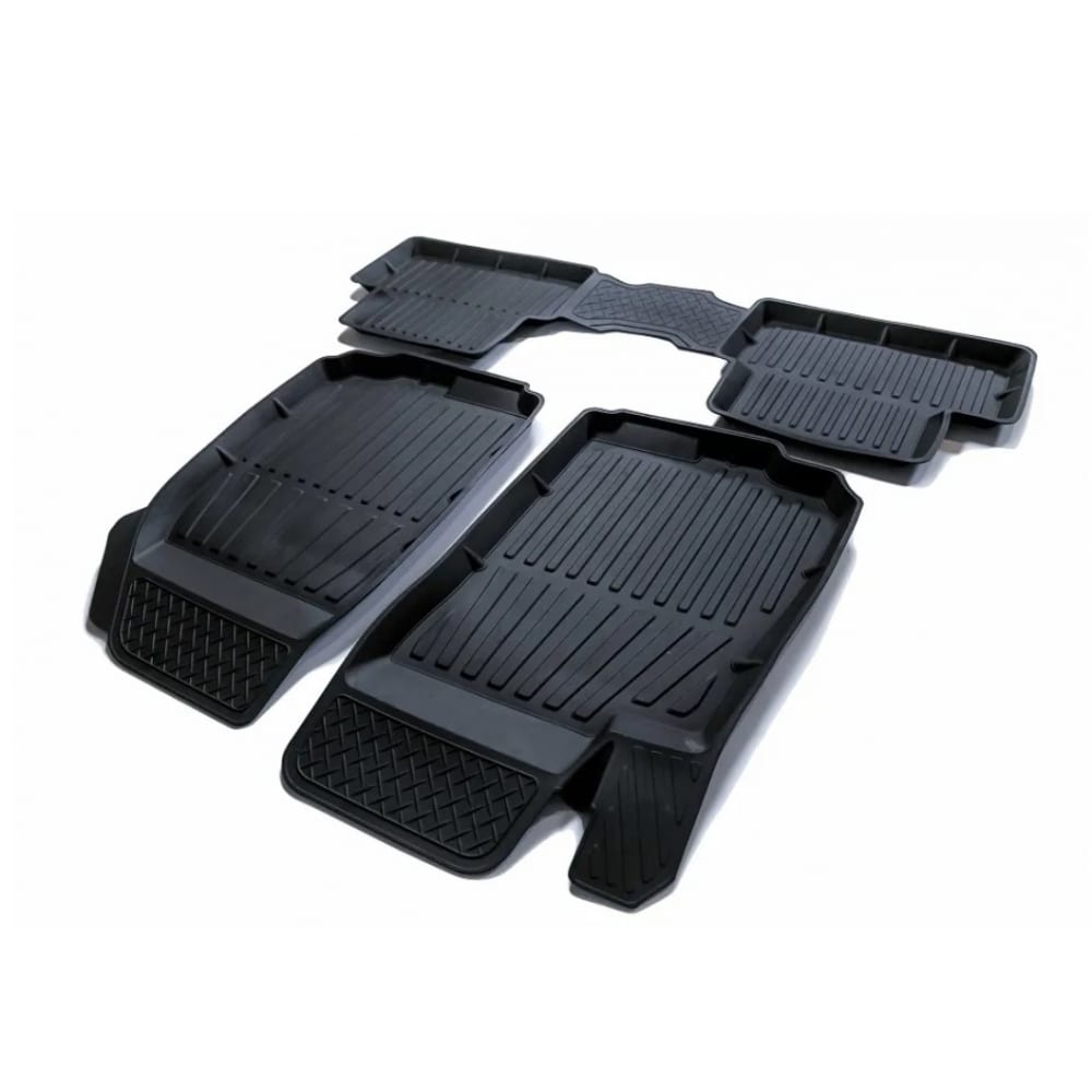 Резиновые коврики в салон для Chevrolet Aveo SD/HB 2012-2015 г.в. SRTK - PR.CH.AV.12G.02X44