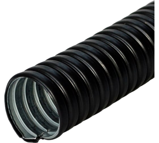 Изображение товара Металлорукав в ПВХ изоляции Промрукав Р3-ЦП-НГ-LS-15 100 метров/упаковка PR04.01076