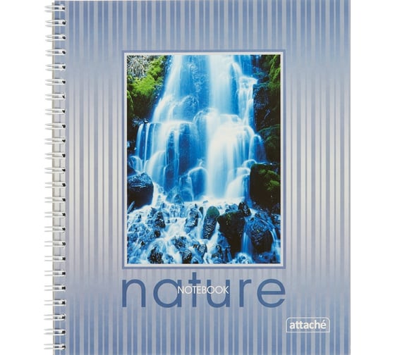 Изображение товара Общая тетрадь 20 шт в упаковке Attache 96 листов клетка А5 металлический гребень обложка лаковый картон 76130