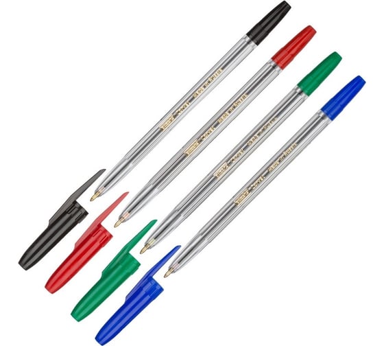 Изображение товара Шариковая ручка Attache Corvet набор 4 цвета, 0,7 мм 4 шт 743393