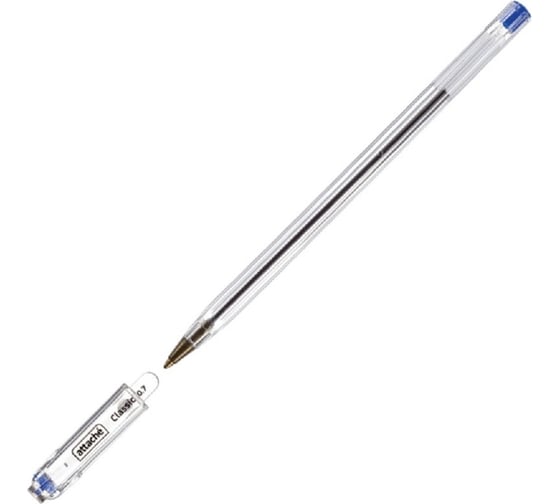 Изображение товара Шариковая ручка 50 шт в упаковке Attache Classic 07 мм синий стержень 148049
