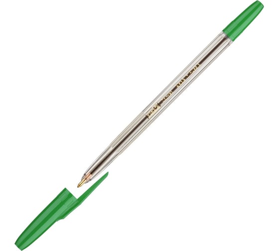 Изображение товара Шариковая ручка 50 шт в упаковке Attache Corvet зеленая 07 мм 447476