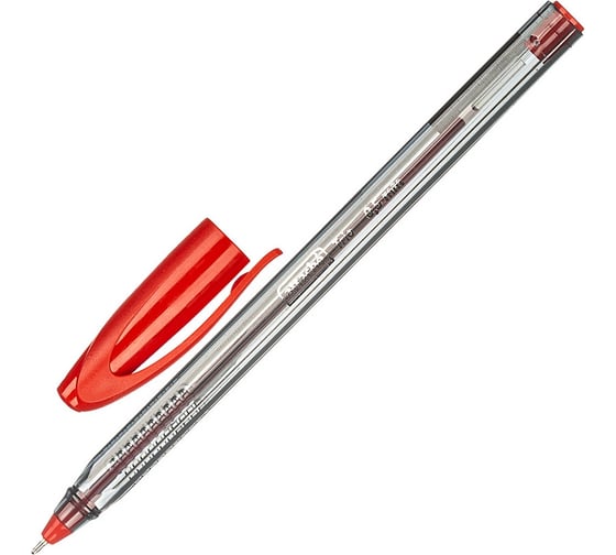 Изображение товара Шариковая масляная ручка 12 шт в упаковке Attache Glide Trio 05 мм красный треугольная неавтоматическая 722457