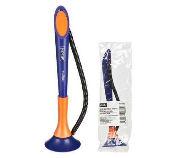 Изображение товара Шариковая ручка 25 шт в упаковке Attache Enigma на липучке для стола синий стержень 490445