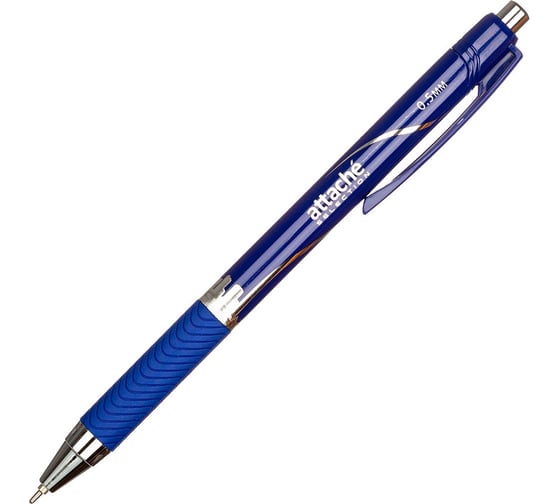 Изображение товара Автоматическая шариковая ручка 12 шт в упаковке Attache Selection Megaoffice 07 мм синий масляные чернила 803424