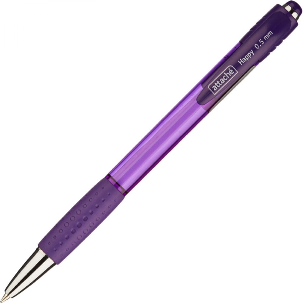 Шариковая ручка Attache расческа массажная вентилируемая прорезиненная ручка 4 2 × 23 см фиолетовый