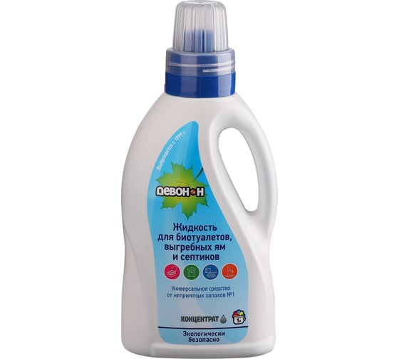 Изображение товара Жидкость для биотуалетов выгребных ям и септиков 1 л Девон 1Н