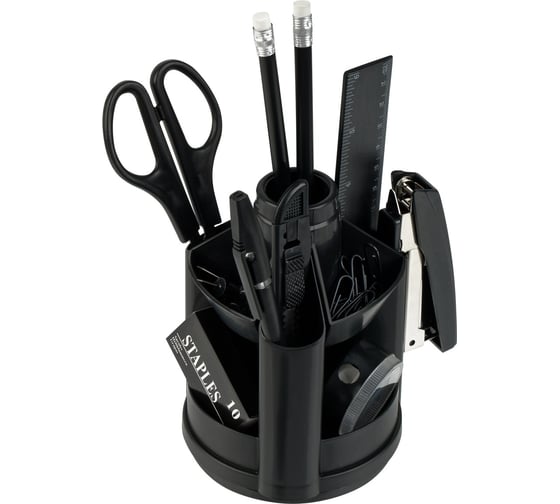 Изображение товара Настольный органайзер OfficeSpace Минидеск, 11 предметов, вращающийся, SS1533179/ SS153_3179/205590