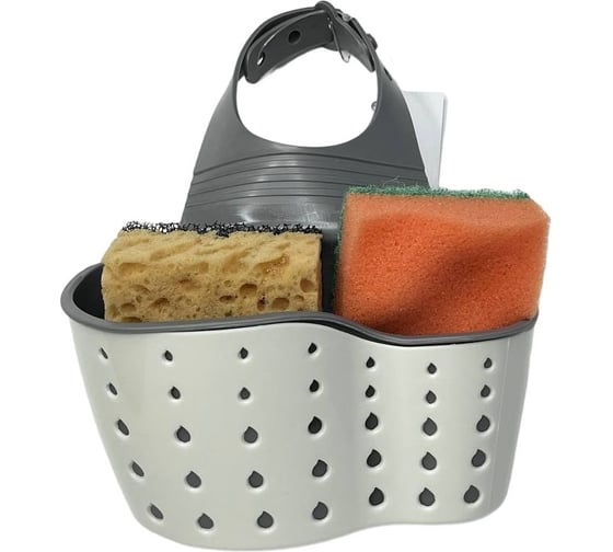 Изображение товара Органайзер кухонный EUROHOUSE 21х15 см, силикон, серо-зеленый, серо-розовый, серо-белый 16361