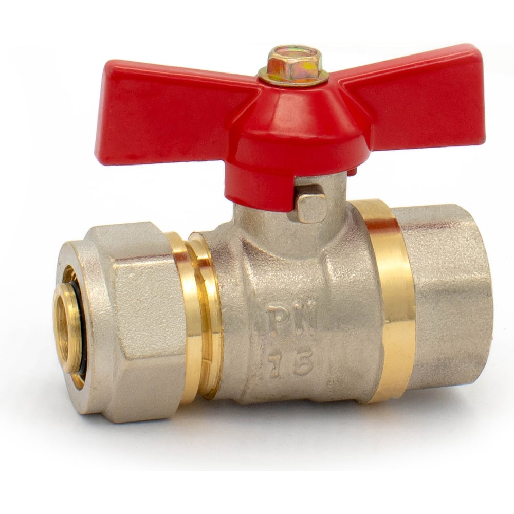 Изображение товара Кран шаровой DORON 16x1/2 для металлопластика полнопроходной