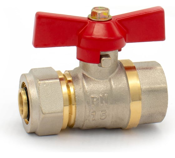 Изображение товара Кран шаровой для металлопластика DORON 16x1/2" ц/г 8423