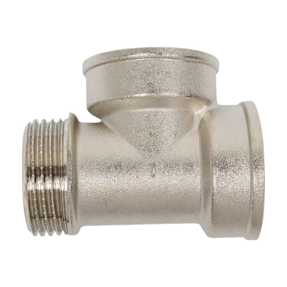 Изображение товара Тройник AQUALINK 1х1х1 никелированная латунь переходной сантехнический 10 шт.