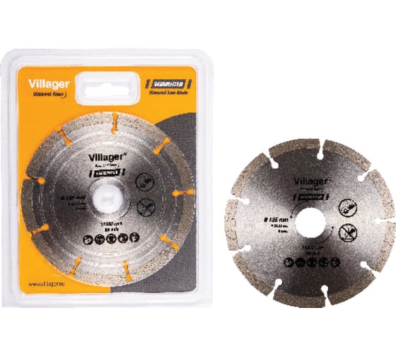 Изображение товара Алмазный пильный диск - сегментный Villager DCB-125C 023777
