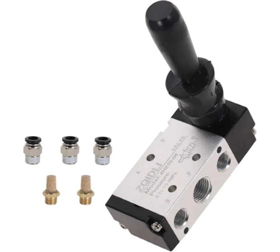 Изображение товара Пневматический ручной клапан с ручным управлением ООО СЗЦМ 4H210-08 00-00004626