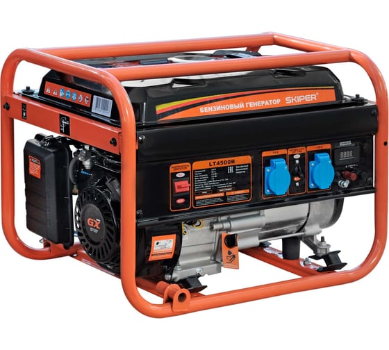 Изображение товара Электростанция SKIPER LT4500B (3кВт, 2х230В/16А/2.8кВт, 12В, бак 15л) 00-00018432