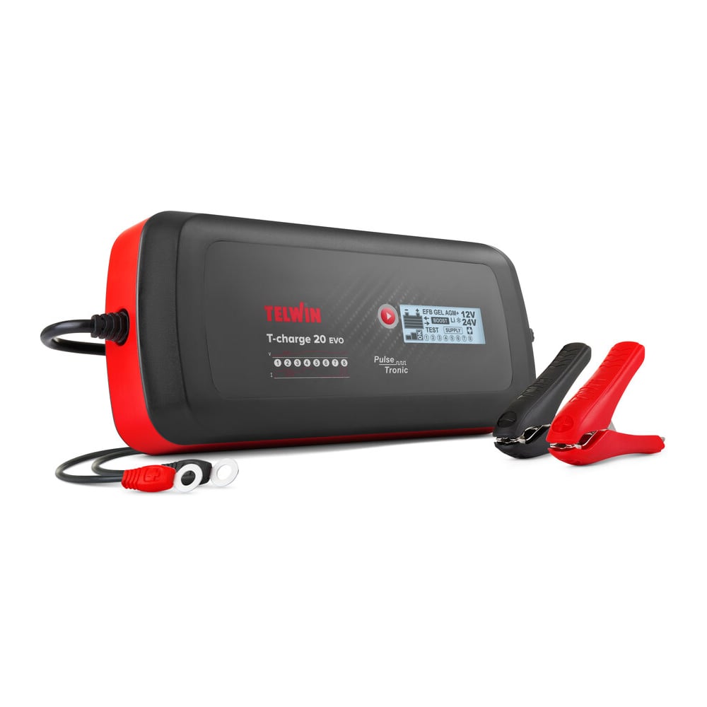 Изображение товара Зарядное устройство Telwin T-CHARGE 20 EVO 12/24 В, автоматическая, 180 Ач