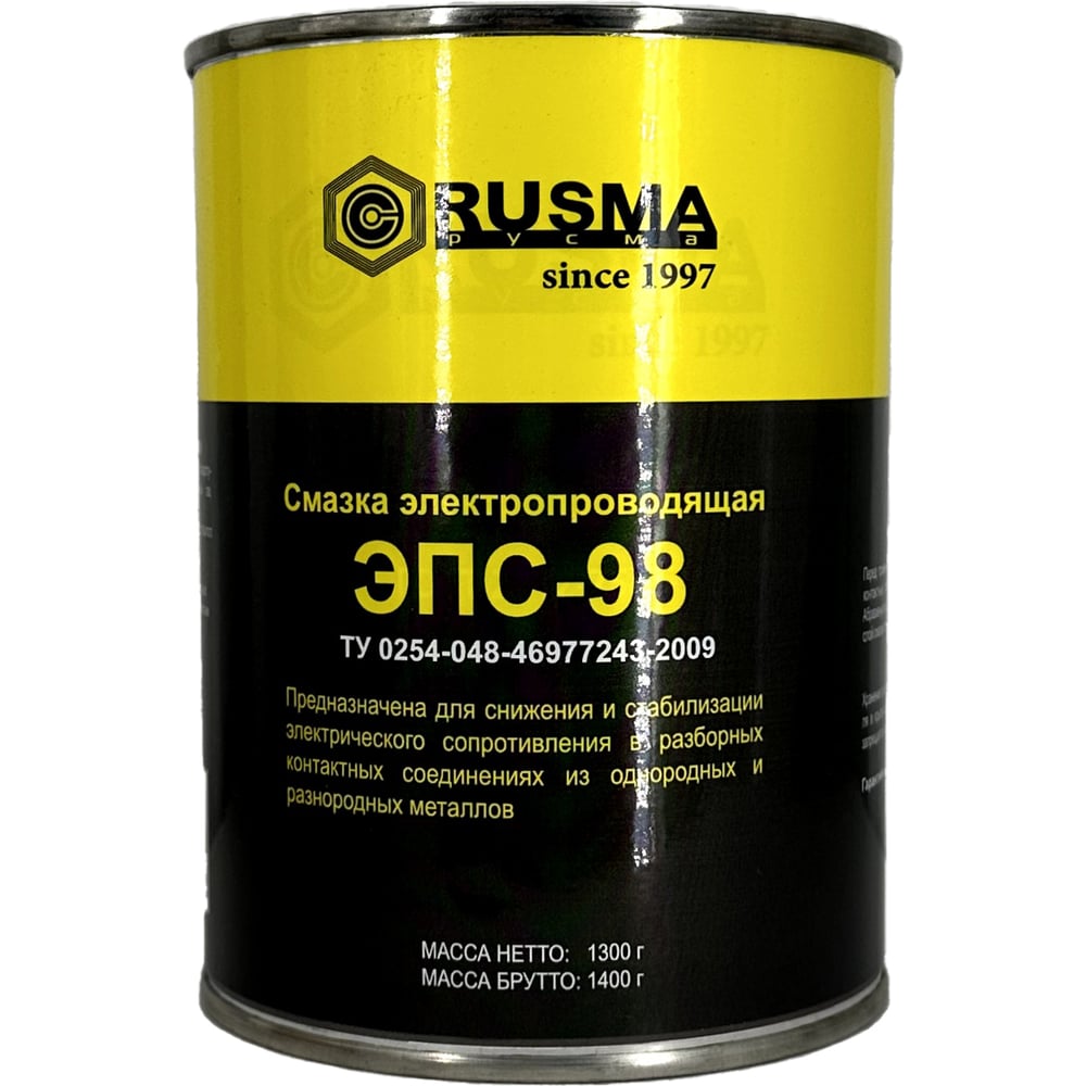 Изображение товара Электропроводящая медная смазка RUSMA ЭПС-98 1л для электросоединений и защиты