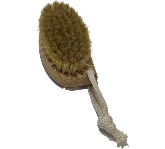 Изображение товара Щетка для массажа ООО Агростройлидер 100х54х16 мм, натуральная щетина, 79 пучков, бук САД-24.02