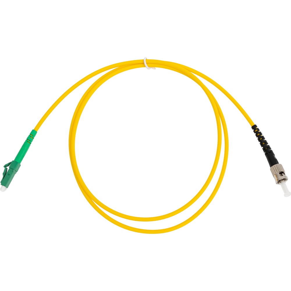 Изображение товара Оптический патч-корд TopLAN симплексный 1м SM 9/125 LC-ST APC-UPC желтый