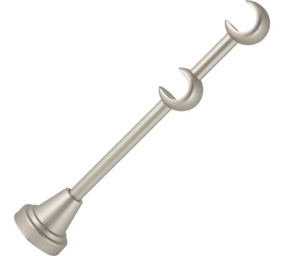 Изображение товара Металлический стеновой кронштейн ООО АС Март диаметр 16/16 мм, сатин, 13/20 см 4812634015031