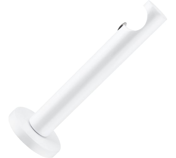 Изображение товара Металлический прямой кронштейн ООО АС Март диаметр 19 мм, белый 4812634008330
