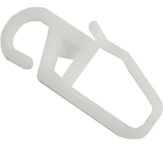 Изображение товара Крючок пластмассовый для металлического карниза ООО АС Март белый, 10 шт. 4812634137443