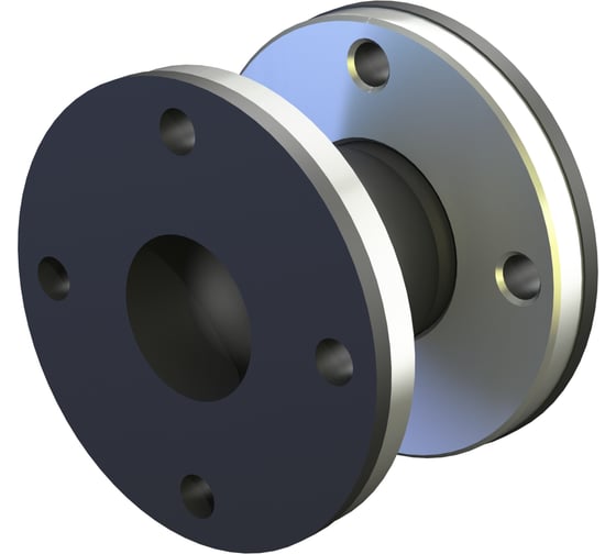 Изображение товара Резиновый фланцевый компенсатор СИБРЕЗИНОТЕХНИКА Резинокордная компенсационная вставка Ду-65 EPDM Ру-16 4687205852168