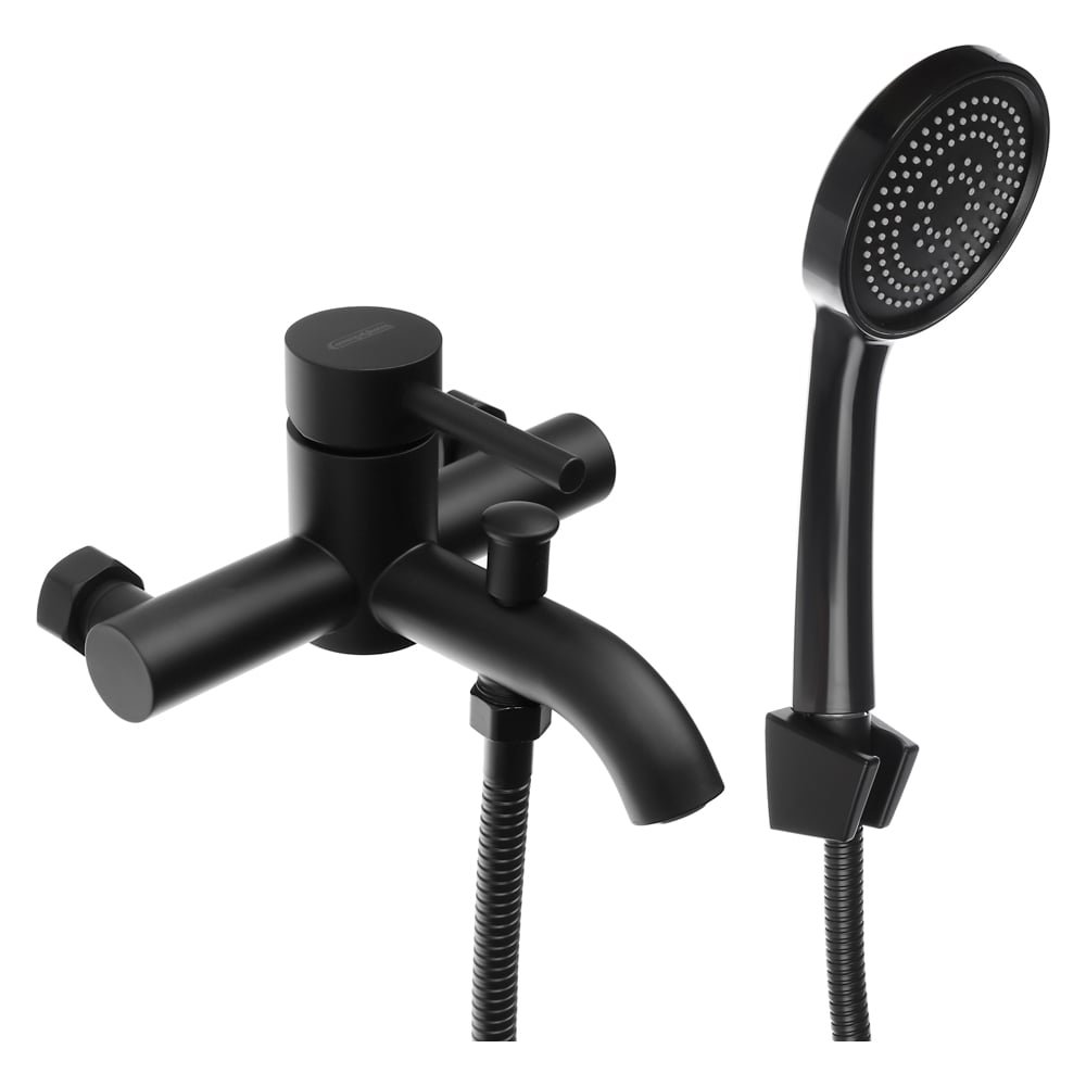 Изображение товара Смеситель для ванны с душем Союз короткий излив черный SS09-M132 567-076