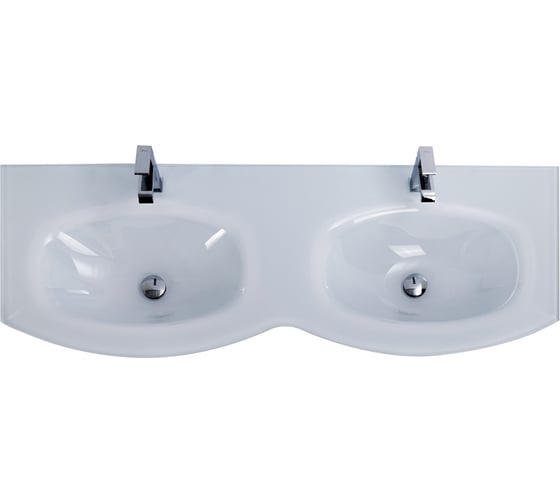 Изображение товара Стеклянная раковина Cezares с двумя чашами Extra-light, 138x52 82412