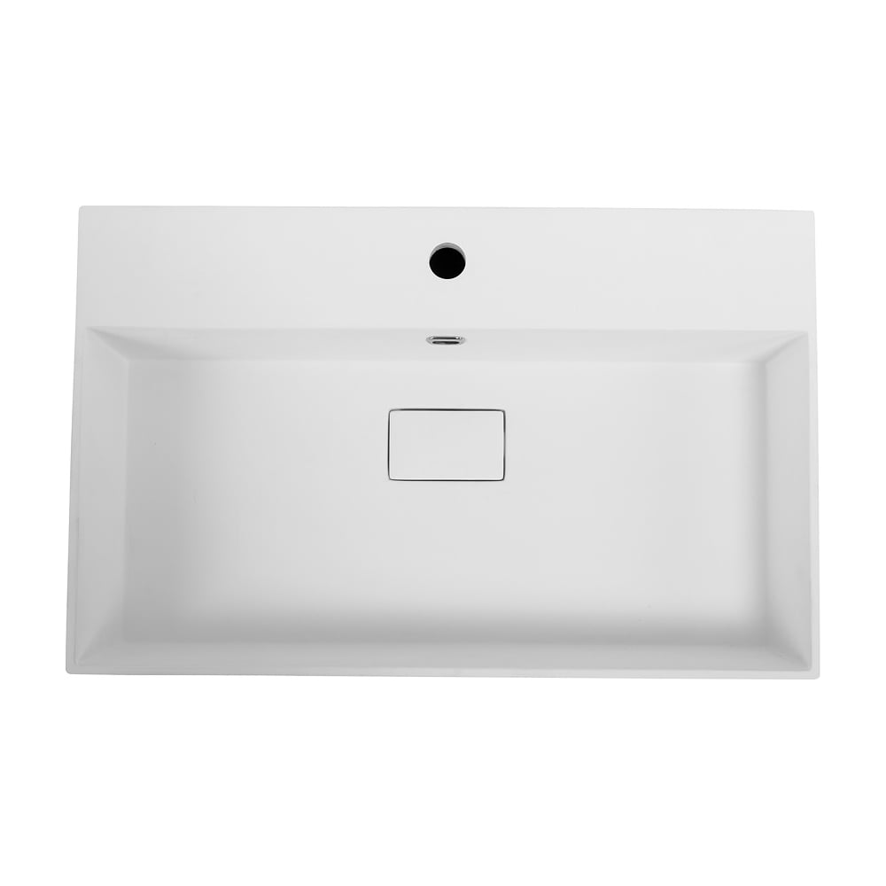 Изображение товара Раковина из искусственного мрамора Cezares Bianco opaco 71x45 см