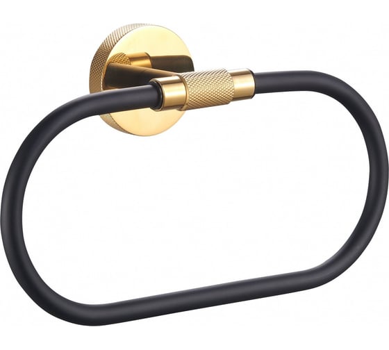 Изображение товара Кольцо для полотенец Wonzon & Woghand черный/Золото WW-9213