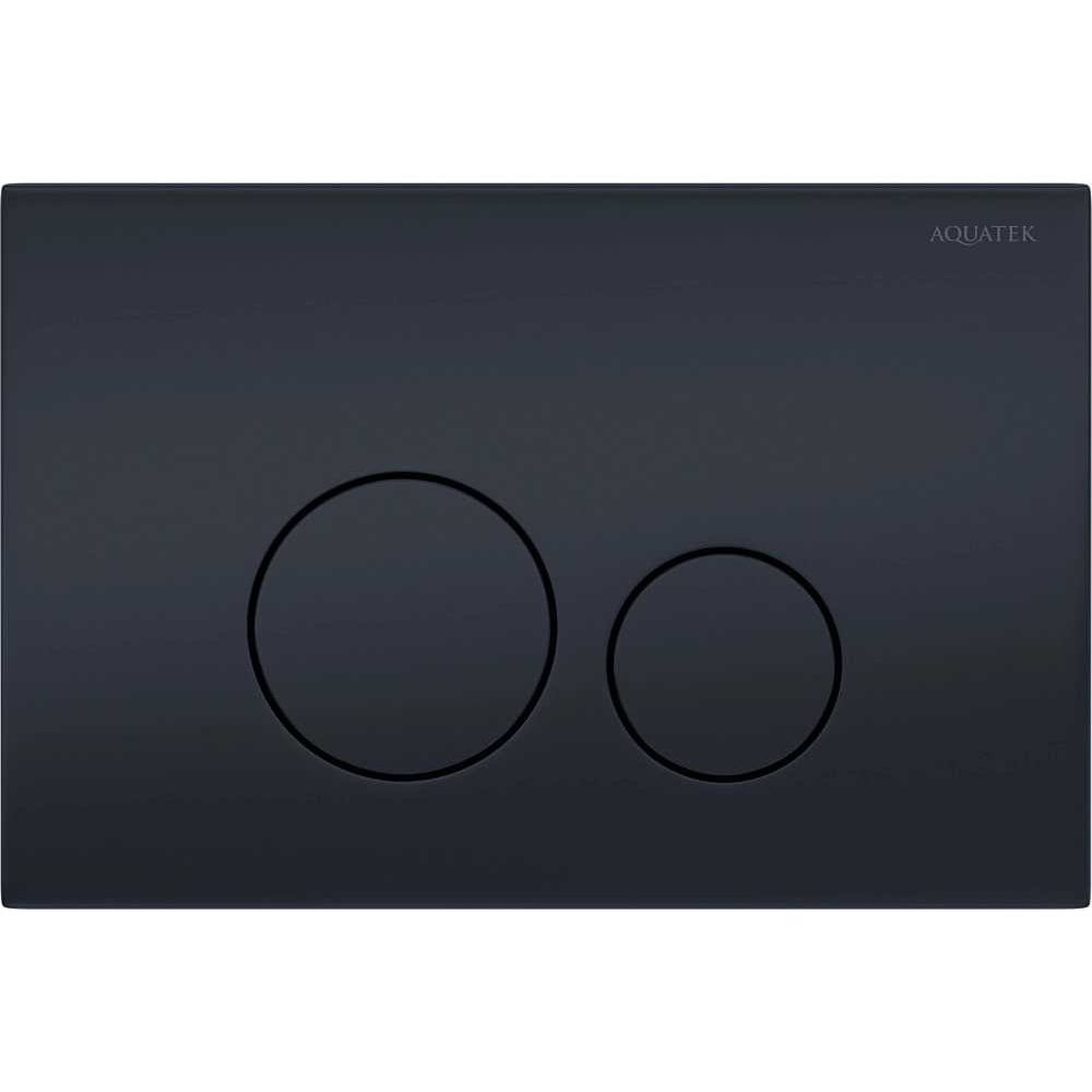 Изображение товара Панель смыва AQUATEK KDI-0000037 для унитаза, нержавеющая сталь, черный матовый