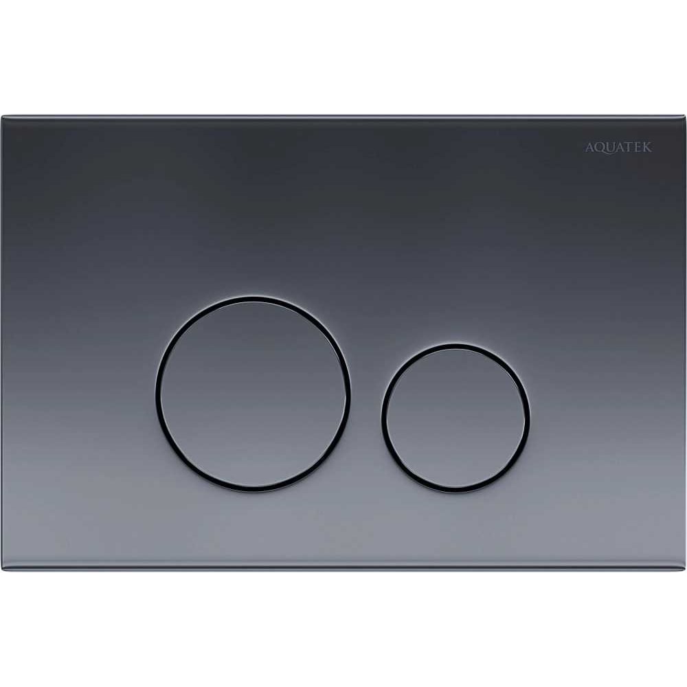 Изображение товара Панель смыва AQUATEK KDI-0000039 из нержавеющей стали серый графит