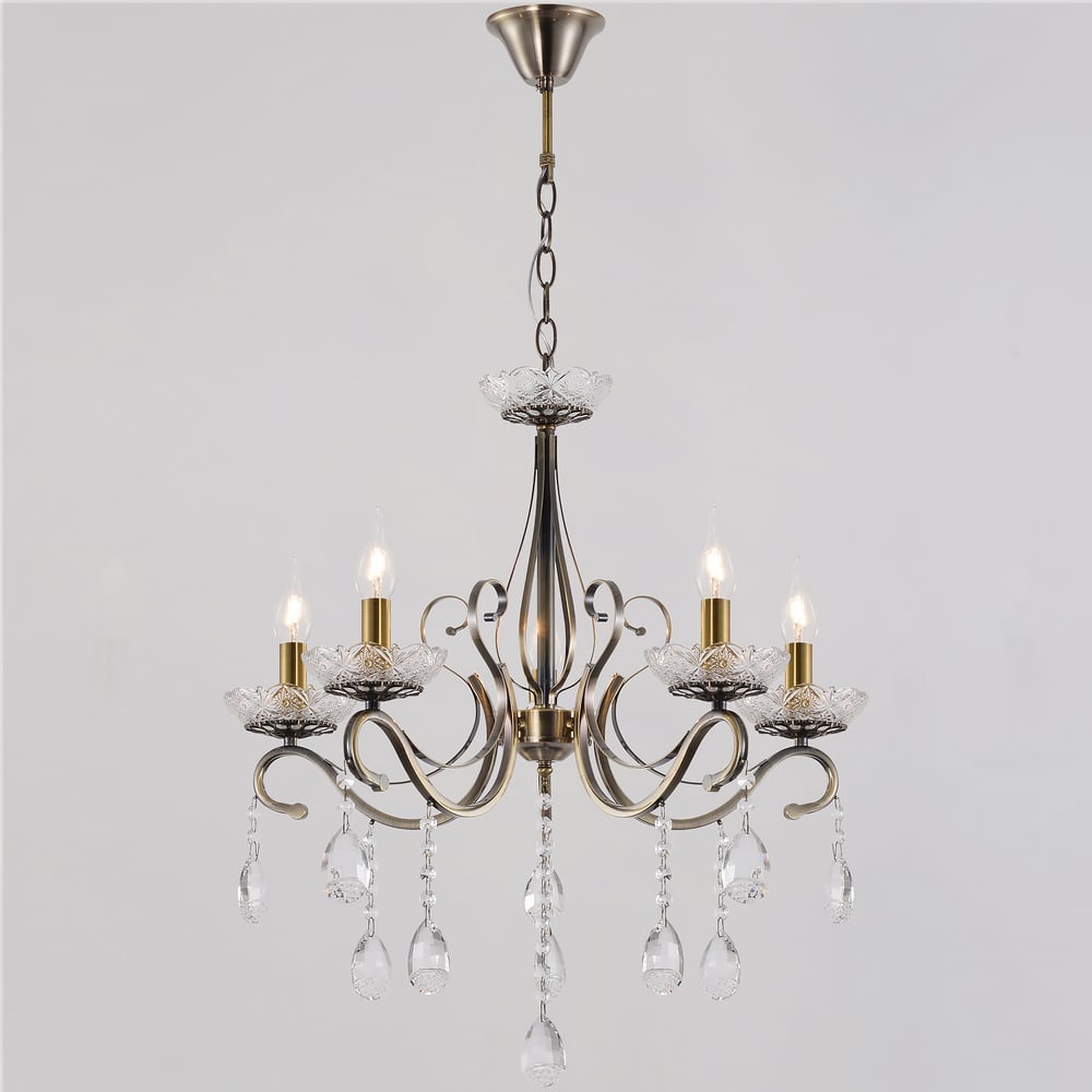 Изображение товара Подвесная люстра ReLuce 04205-0.4-05 AB классика бронза для гостиной