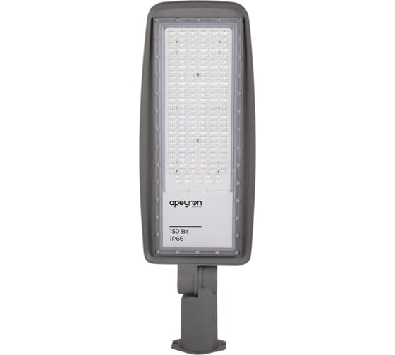 Изображение товара Уличный светодиодный консольный светильник Apeyron, регулировка наклона 150Вт, 18000лм, 5000К, IP66, КСС-Ш, 608х200х66мм / 29-12