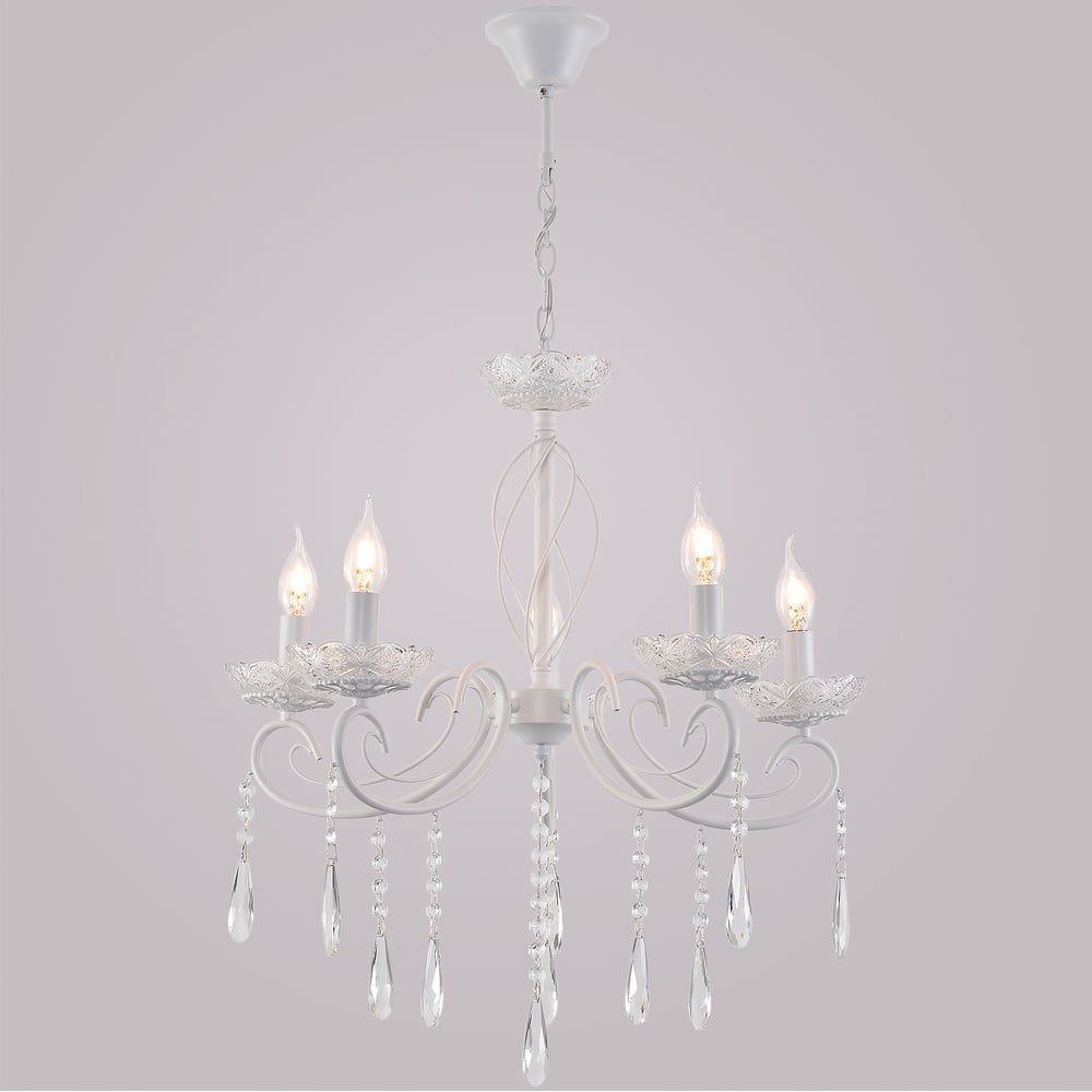 Изображение товара Подвесная люстра ReLuce 04207-0.4-05 WH классика 5 ламп E14 56 см