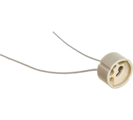 Изображение товара Патрон DORI GU10, керамический (провод 15см, 2А) 100 шт 1045779