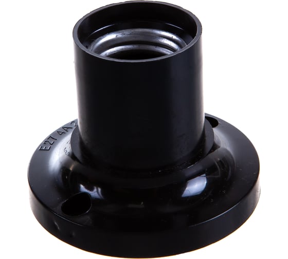 Изображение товара Патрон DORI Е-27, потолочный прямой карболит (черный)50 шт 1041245